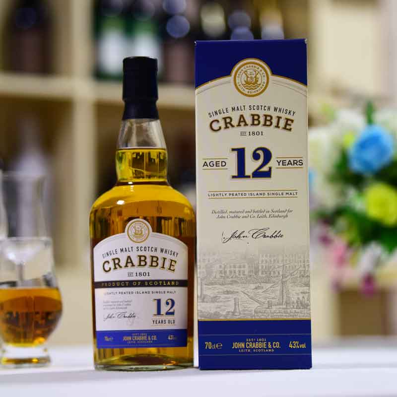 【必喝口粮】克莱比12年苏格兰单一麦芽威士忌Crabbie 12 Year O